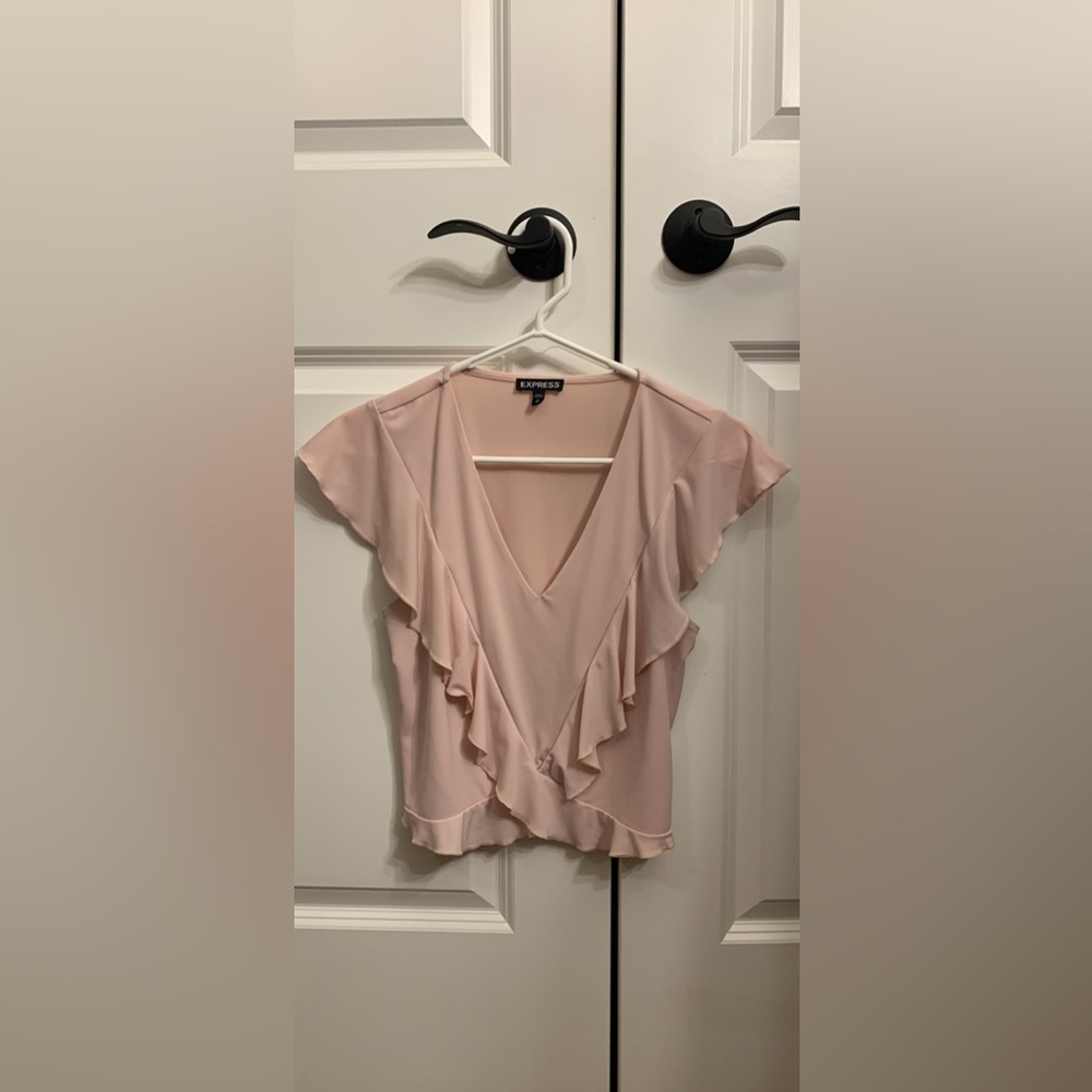 express fitted v-neck